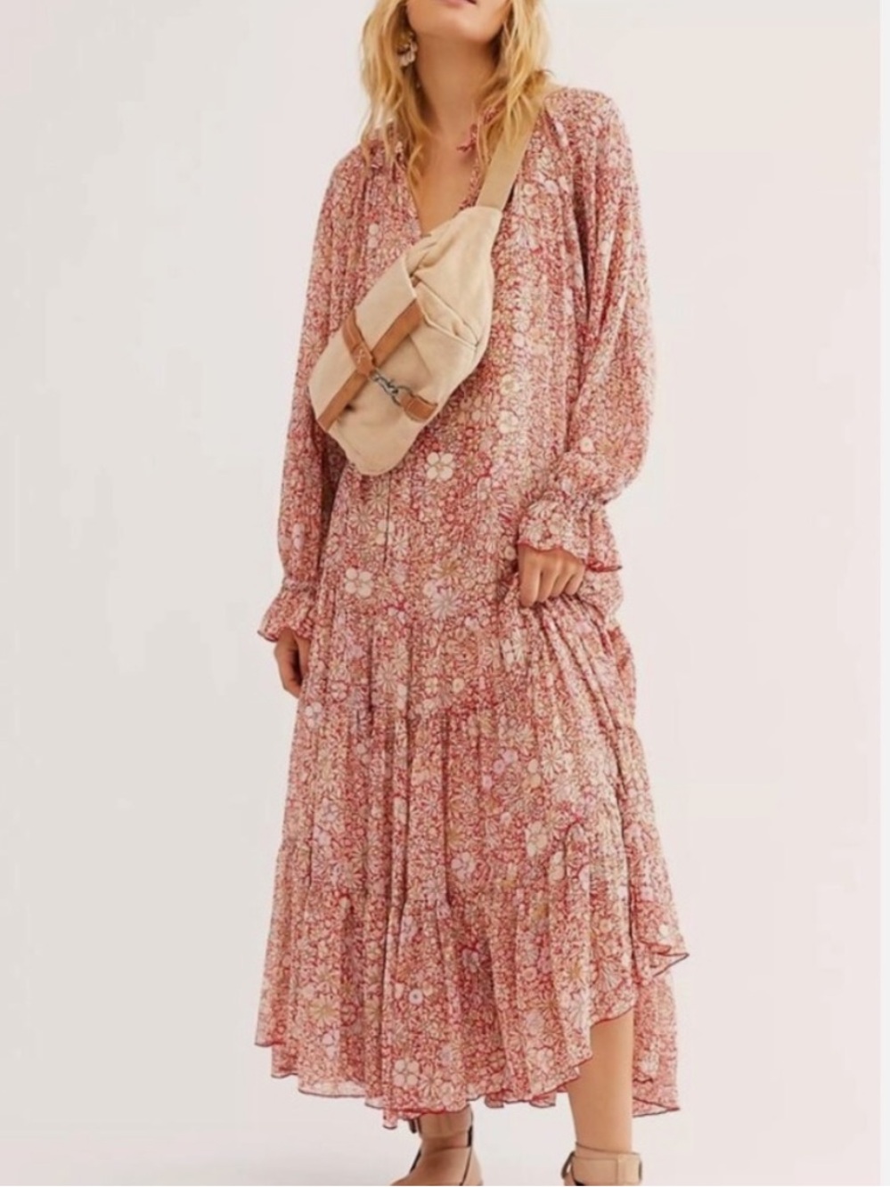 Free People Feeling Groovy Tiered Maxi Dress